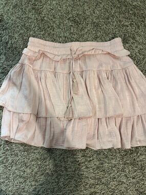 Day moon Light Pink Tiered Ruffle skort NWT 8